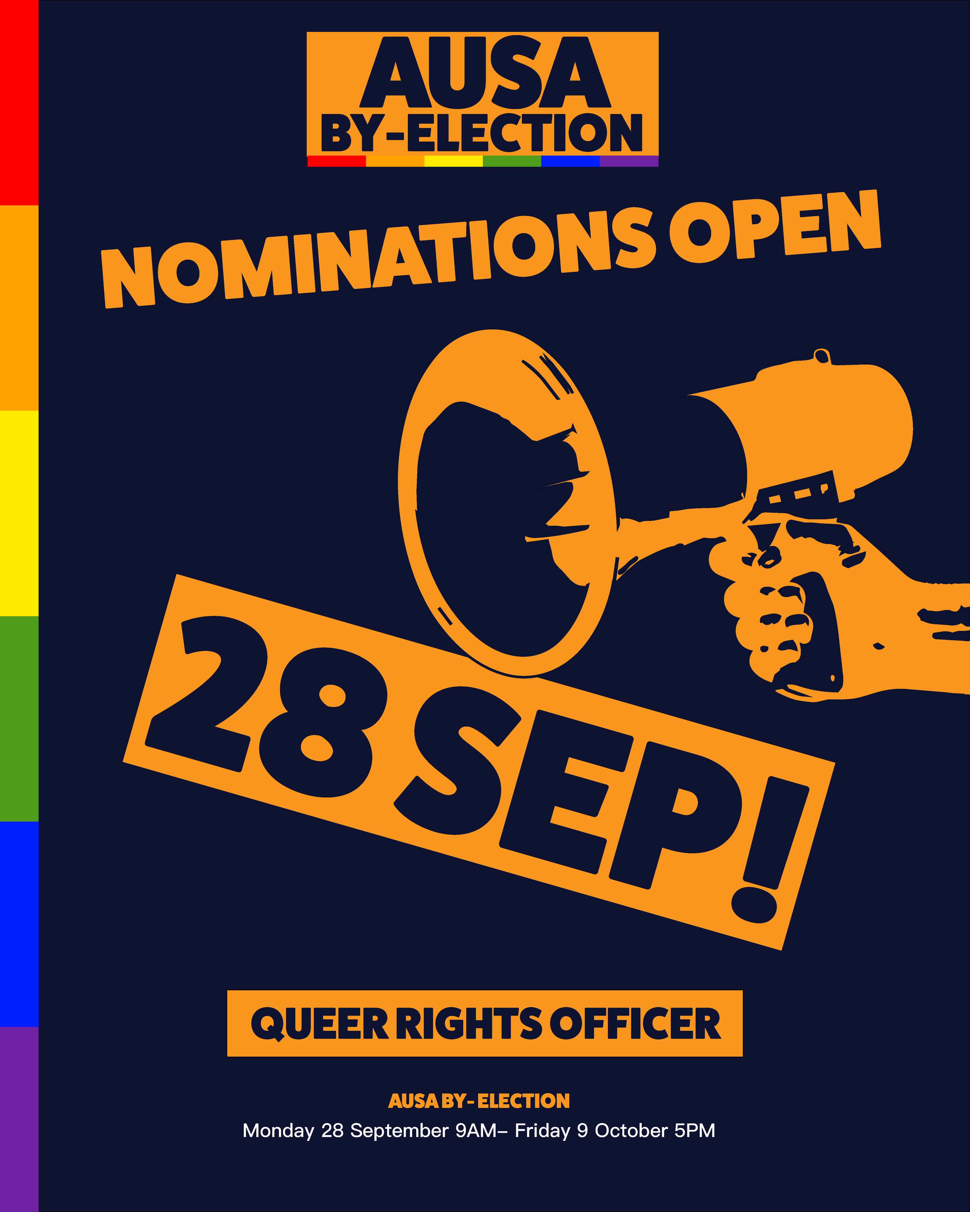 Poster for nominations are open for the QRO Byelection