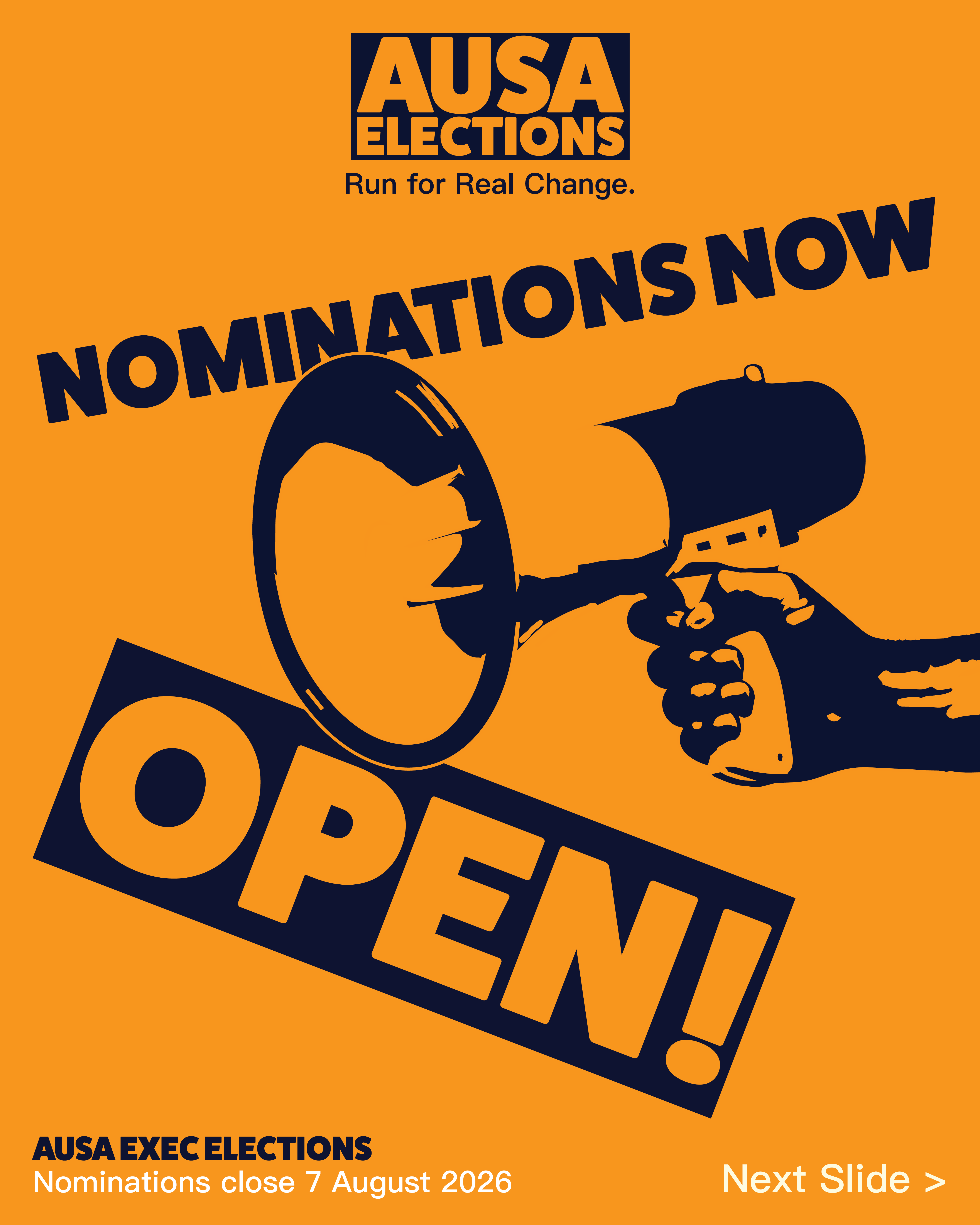 AUSA Elections Poster