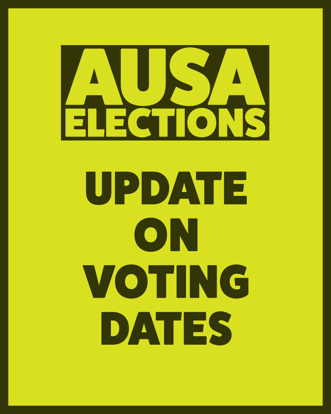 AUSA Elections Poster
