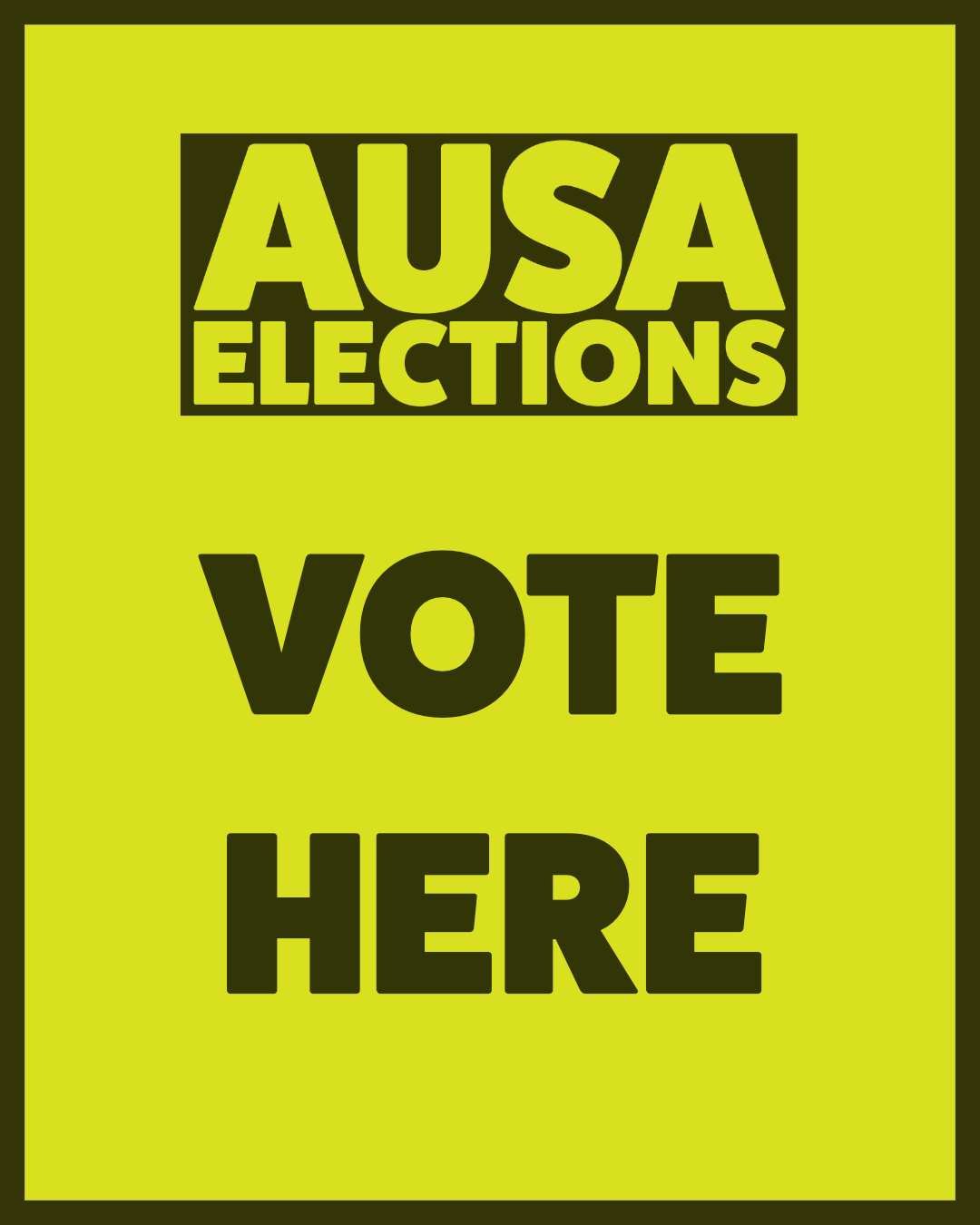 AUSA Elections Poster